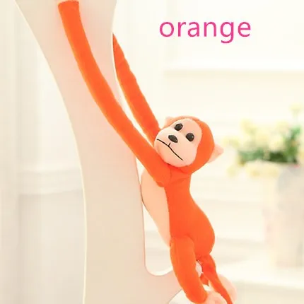60-90 см Большой размер 9 цветов обезьяна плюшевая мягкая игрушка животное длинная рука хвост кукла подарок ребенок подарок Hylobatidae обнимает мило - Цвет: orange