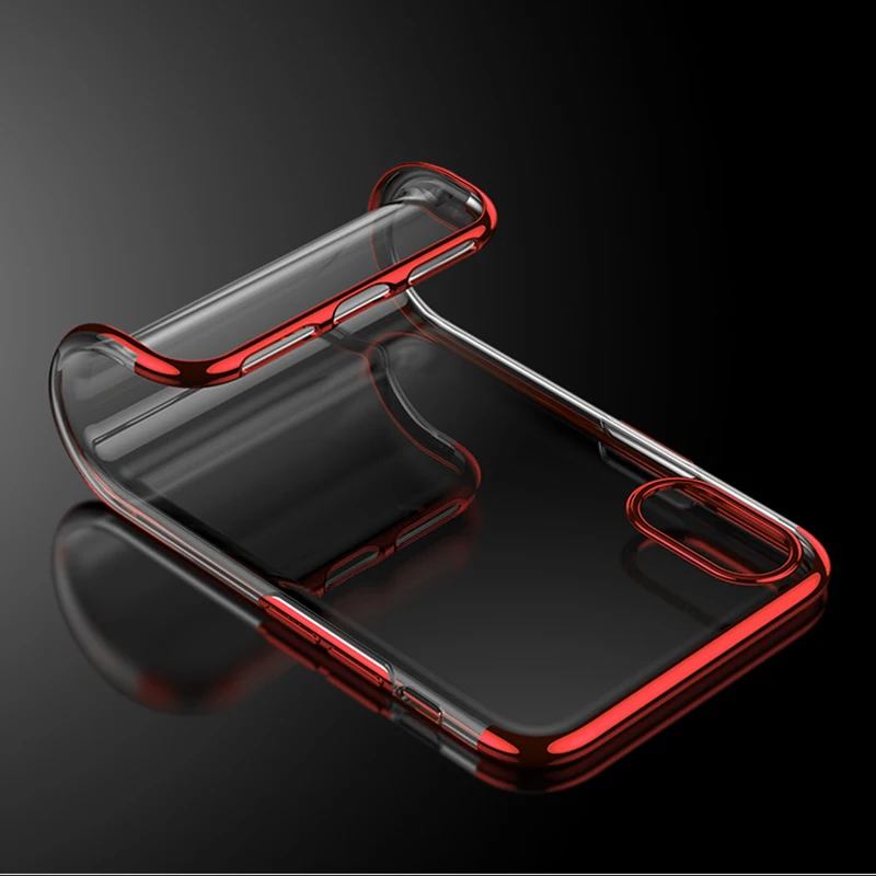 Кристально прозрачный силиконовый мягкий чехол из ТПУ для iPhone X 10 XS MAX XR