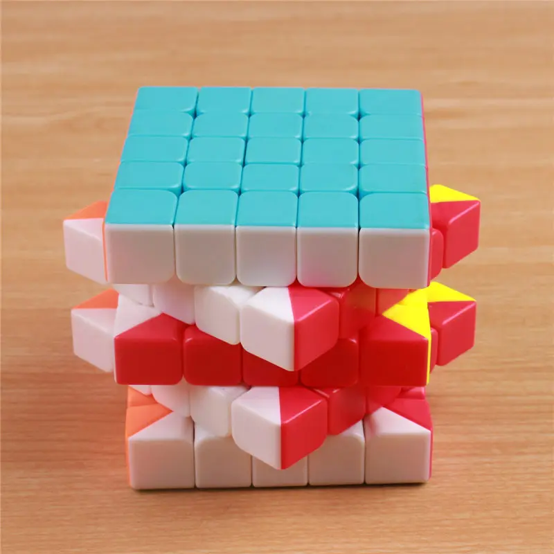 Qiyi 5x5x5 скорость магический куб стикер менее Профессиональные 5 слой конкурс
