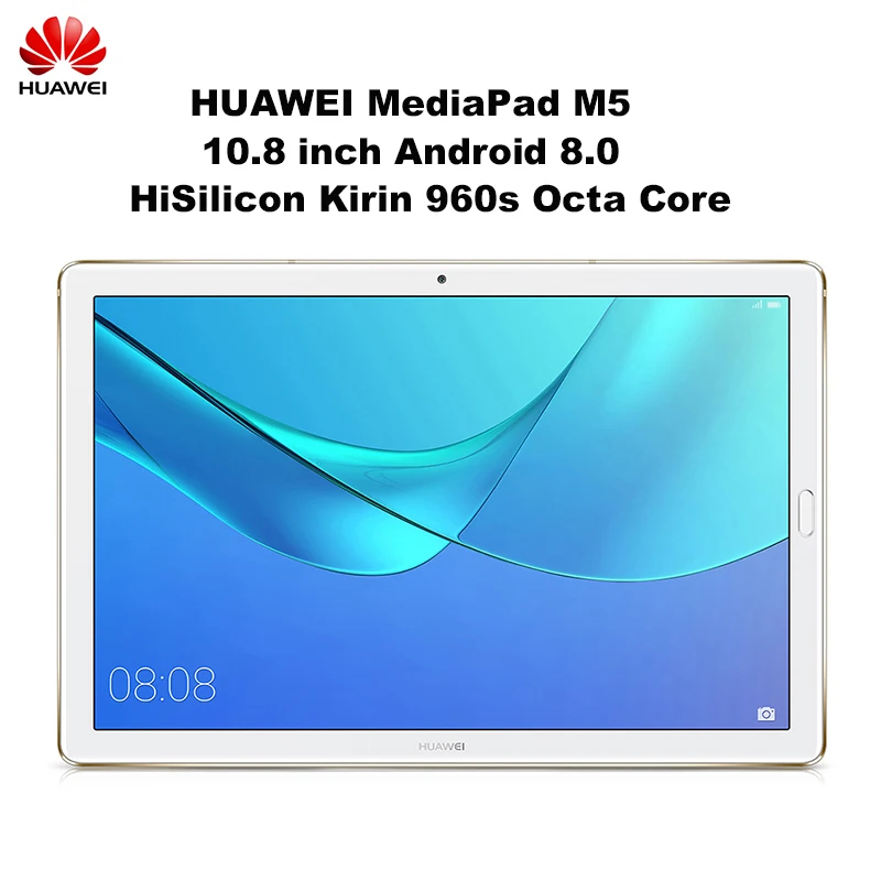 

New HUAWEI MediaPad M5 10.8'' 4GB+32GB Wifi Tablets PC Android 8.0 HiSilicon Kirin 960s Octa Core 13MP Dual Cams Tablets 7500mAh