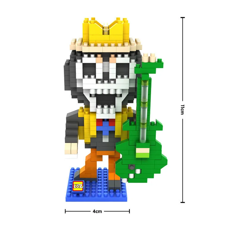 LOZ Одна деталь Конструкторы мини мультфильм DIY здания Игрушечные лошадки Луффи Nano