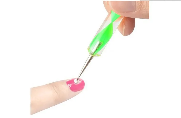 5 шт. 2 способа дизайн ногтей комплект нанесение пунктира щетка для ногтей Marbleizing Ручка инструмент Натуральный Гель-лак для ногтей комплект пластмассы