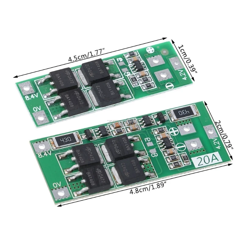 2S 20A 7.4V 8.4V Li ion Lithium Battery 18650 Charger PCB BMS Protection Board Whosale&Dropship|Зарядные устройства| |