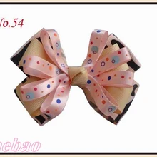 Новинка года, 80 шт., Бутик для девочек, 4,25 дюйма, заколка-бант для волос, модный бант для волос для девочек