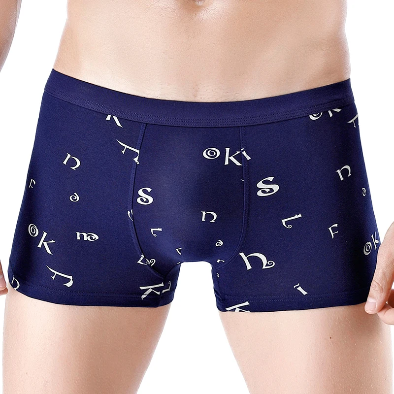 

underwear men boxer Print Mid-Waist Comfortable cotton Underwear