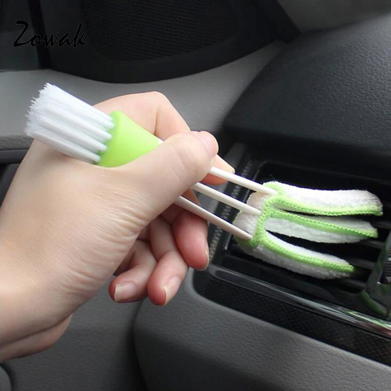 Car Vent Brush Double Ended Mini Dust Blind Cleaner Window Air Con