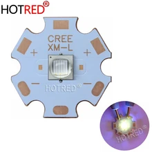 1 шт. Epi светодиодный s 5050 XML T6 10 Вт УФ светодиодный светильник для замены CREE XML2 фиолетовый 365nm 370nm излучатель диодный светильник для обнаружения ювелирных изделий