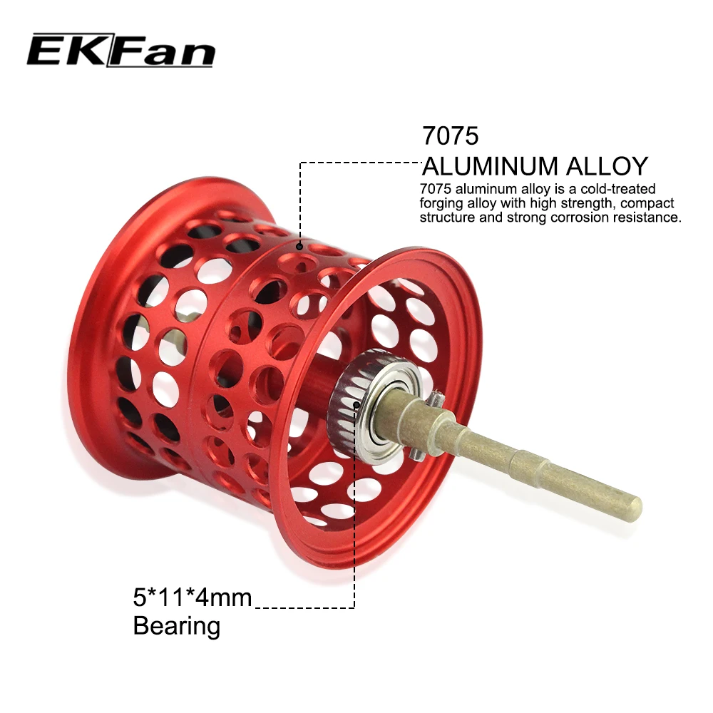 EKfan Рыболовная катушка линия прокатки чашки 7075 Алюминиевый сплав Baitcast Катушка чашка для BMAX3/PMAX3/SMAX3/оранжевый MAX3/0RRA2/DEClDER7