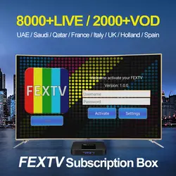 Подписка на FEXTV 6/12 месяцев абсорбция Австрия испанский 8000 + каналы в режиме реального времени/Vod для установки коробки