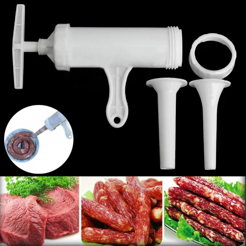 

Manual Meat Sausage Machine Filler Stuffers Sausage Salami Maker And Funnel Handmade Meat Sausage Stuffers Set