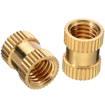 

210Pcs M2-M10 Fastener Brass Cylinder Knurled Threaded Round Insert M2 M4 M6 M8 M10 Embedded Nuts Kit with Box Hardware Tools