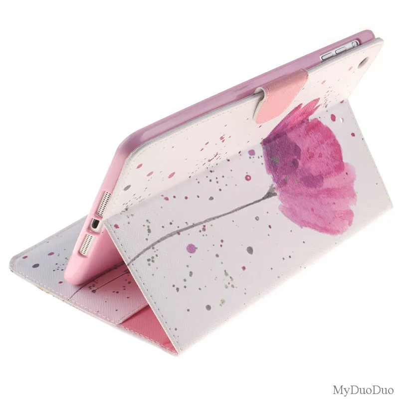 Lovly Flower Flip Wallet Case For Apple iPad Mini Cover For Mini 2 Mini1 Mini 3 Case PU Leather Stand Tablet Cover Case Fundas (8)