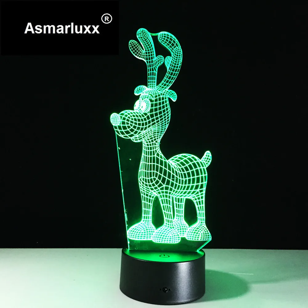Asmarluxx deer 3d led lamp0003