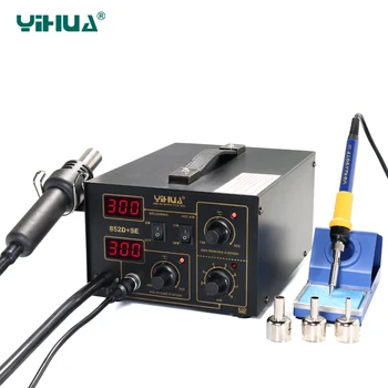 

EU Plug YIHUA 852D+SE Diaphragm Pump Soldering Station Hot Air Imported Heater Soldering Station
