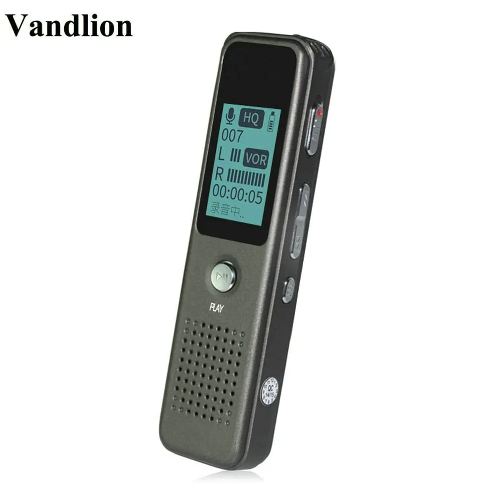 Vandlion V19 Профессиональный портативный мини цифровой Аудио Диктофон 8 ГБ диктофон