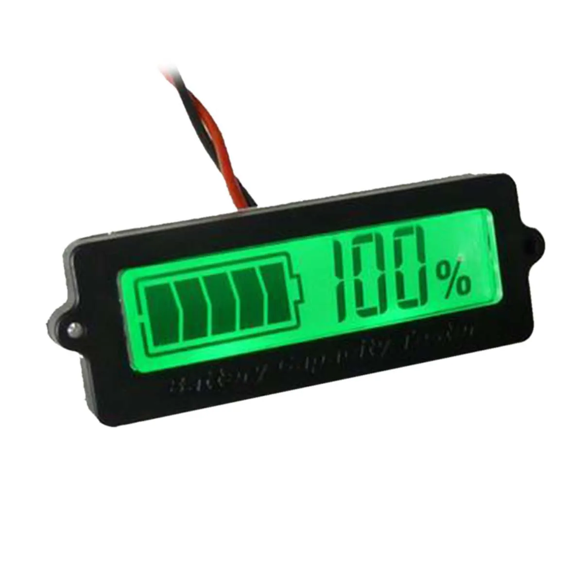 Detecci/ón del volt/ímetro del autom/óvil Capacidad de la bater/ía Electricidad de la bater/ía con Panel de Pantalla LED e Interruptor 12V Probador Digital de energ/ía de la bater/ía del autom/óvil