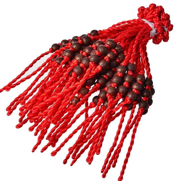 

Hot Wholesale Fashion Jewelry 100pcs Handmade Braided Wood Amulet Lucky Red String Charm Woman Good Lucky Bracelets&Bangle S383