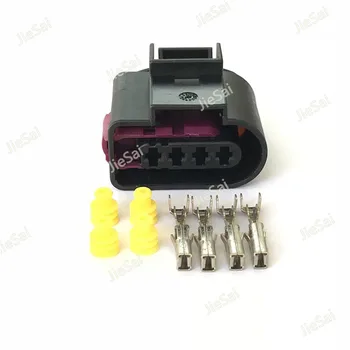 

4 Pin 4D0 973 725 Female Automotive Conector Electrical Wiring Plug For VW Audi