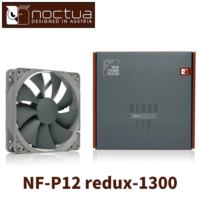 

Noctua NF-P12 redux-1300 RPM 3PIN 120mm 12cm CPU or radiator cooling fans Computer Case CPU heat sink Cooler low noise Fan