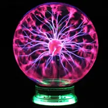 Magic Light Creative Beautiful Strange Plasma Ball 4 Inch Crystal Lightning Sphere Magic Crystal Lamp Magic Crystal Globe