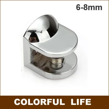 

small gloss alloy glass clip/clamp, shelf clip,glass laminates Shelf support ,glass thickness:6-8MM Bathroom Hardware