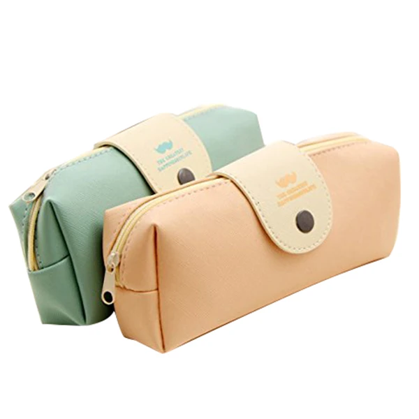 

BLEL Hot Minimalist Style Cartoon Bearded Pencil Case Pencil Pouch Cosmetic Makeup Bag, set of 2