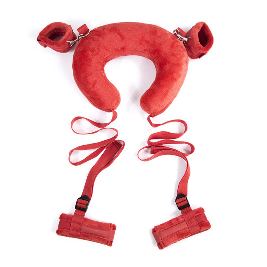 sms U Shaped Bondage Pillow Restraint Wrist Thigh and Handcuff Bondage Strap