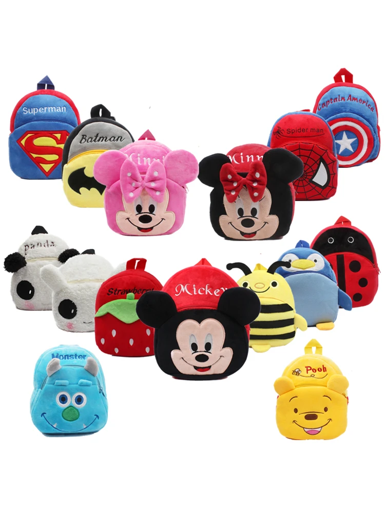 

Cute Baby School Bag Cartoon Mini Plush Backpack for Kindergarten Kids Boys Girls Student Kids Backpacks Mochila Escolar