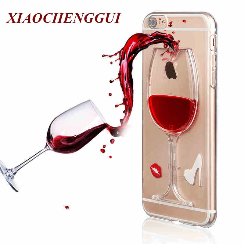 

XIAOCHENGGUI Red wine glass Phone Hard Case Cover For iphone 6 6s 8 6/7/8 plus