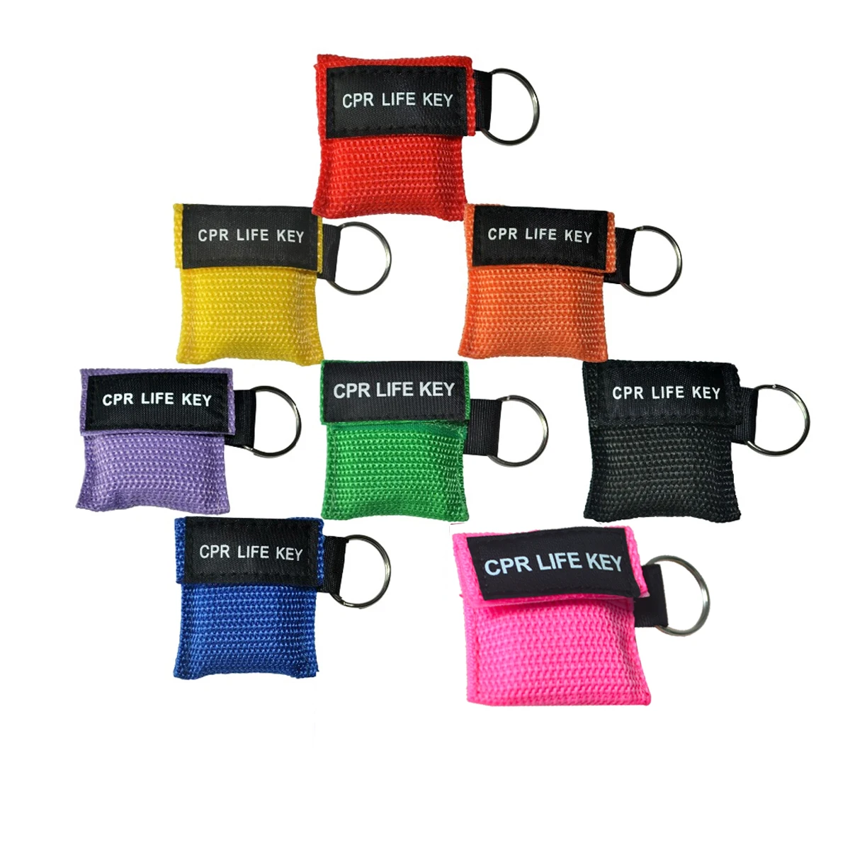 1pcs New CPR Resuscitator Mask Life Keychain One-way Valve Emergency Skill Training Face Shield For Health Care Tools 8 Colors