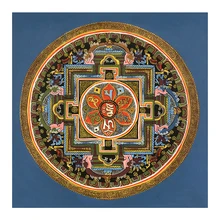 Tibetano budista thangka mandala tibete budista frescoliving decoração da sala