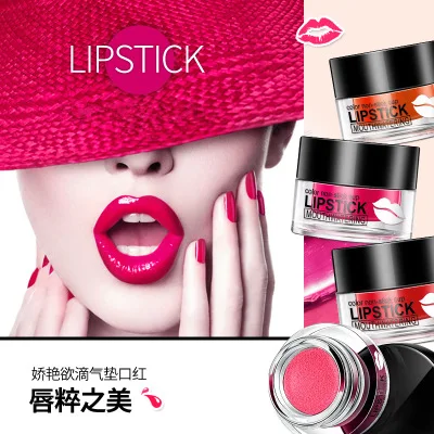 

BIOAQUA Fashion Colorful Air Cushion Lipstick Waterproof Moisturizer Long Lasting Lipsticks Lip Gloss Balm Nude Beauty Makeup