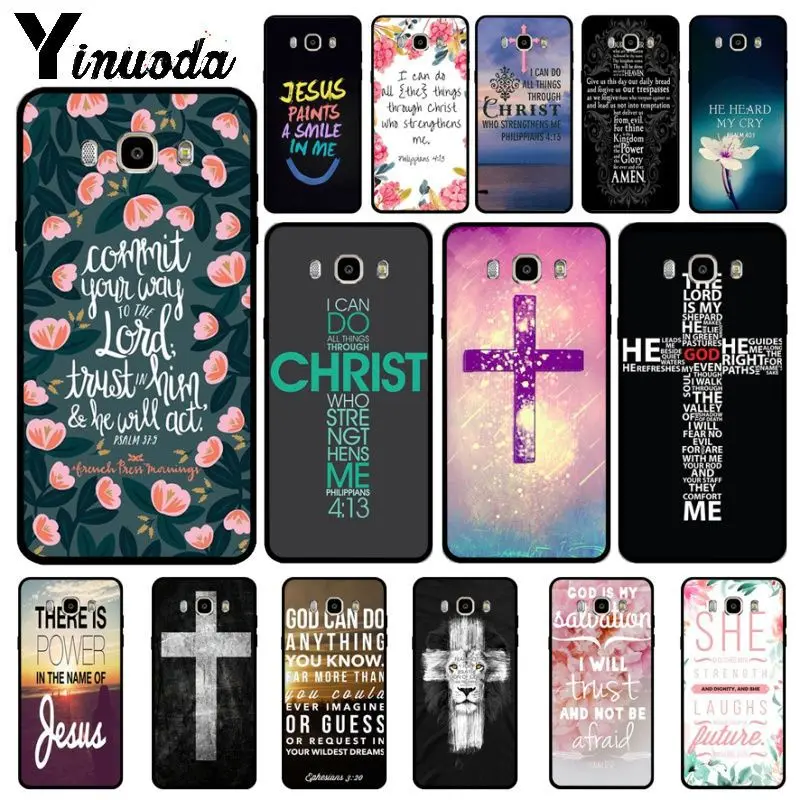 

Yinuoda Bible Jesus Christ Christian Cross Soft Phone Case Cover For Samsung Galaxy j6plus j7prime j8 j2 prime j4plus 2018 funda