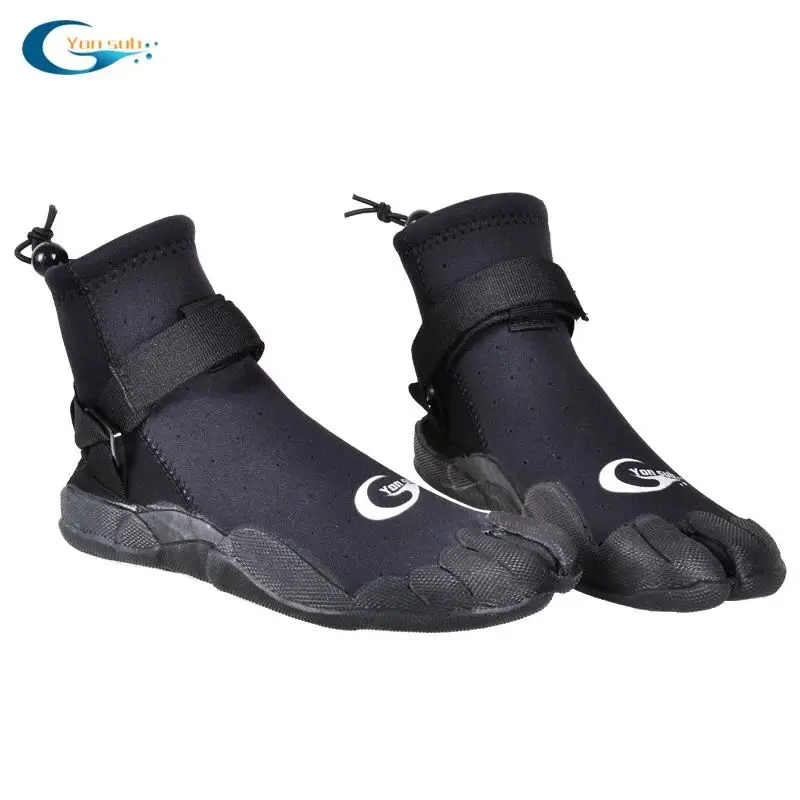 3 мм мужчина и женщина резиновые сапоги Дайвинг противоскользящие быстросохнущие обувь для серфинга подводное плавание болотных воды туфли из кожи черный - Цвет: Black size8(40-41)