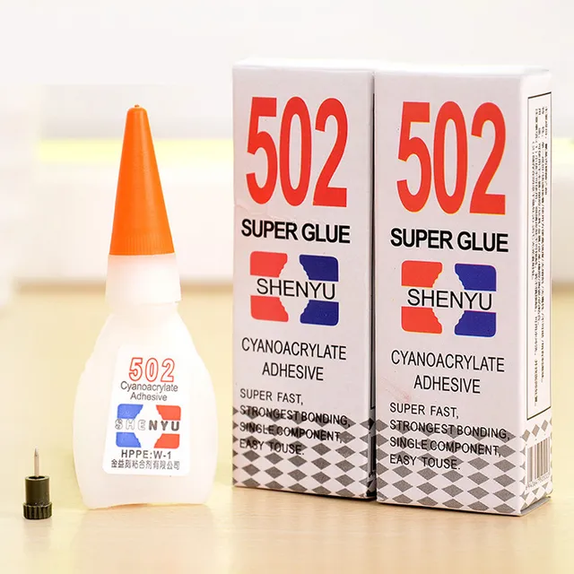 Strong Super Glue 502 Liquid Touch Cyanoacrylate Adhesive School Rubber
