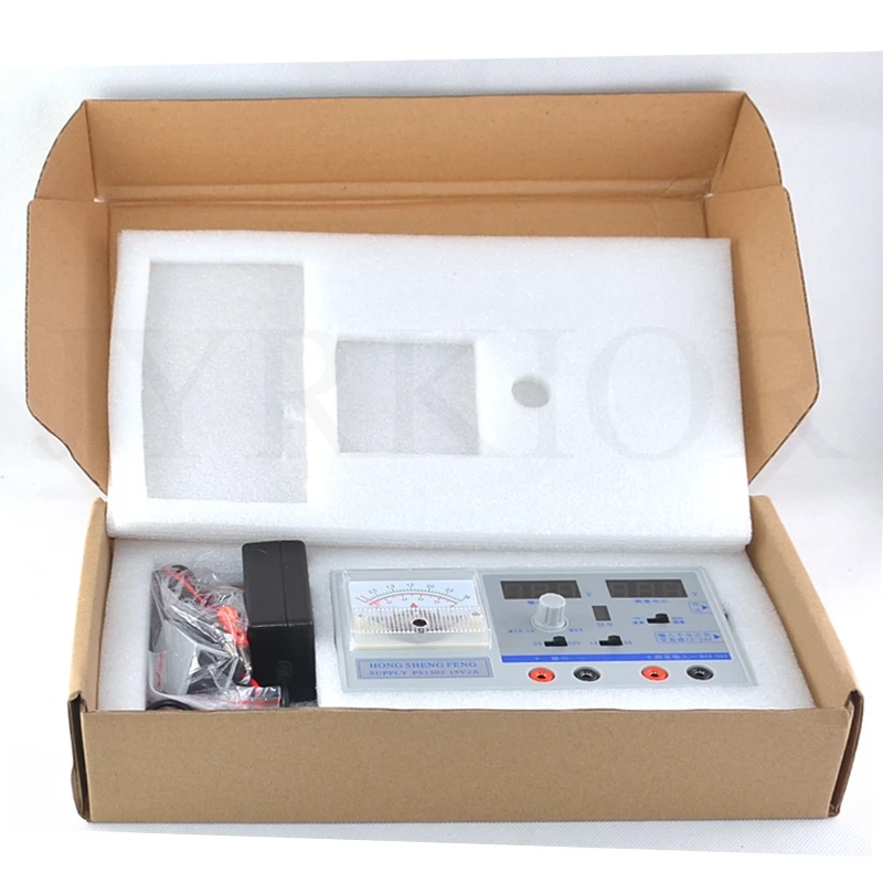 Goede Jyrkior Dual Display Verstelbare Digitale Gereglementeerde Mini DC Voeding 0 15V 0 3A Voor Mobiele Telefoon Onderhoud Tool