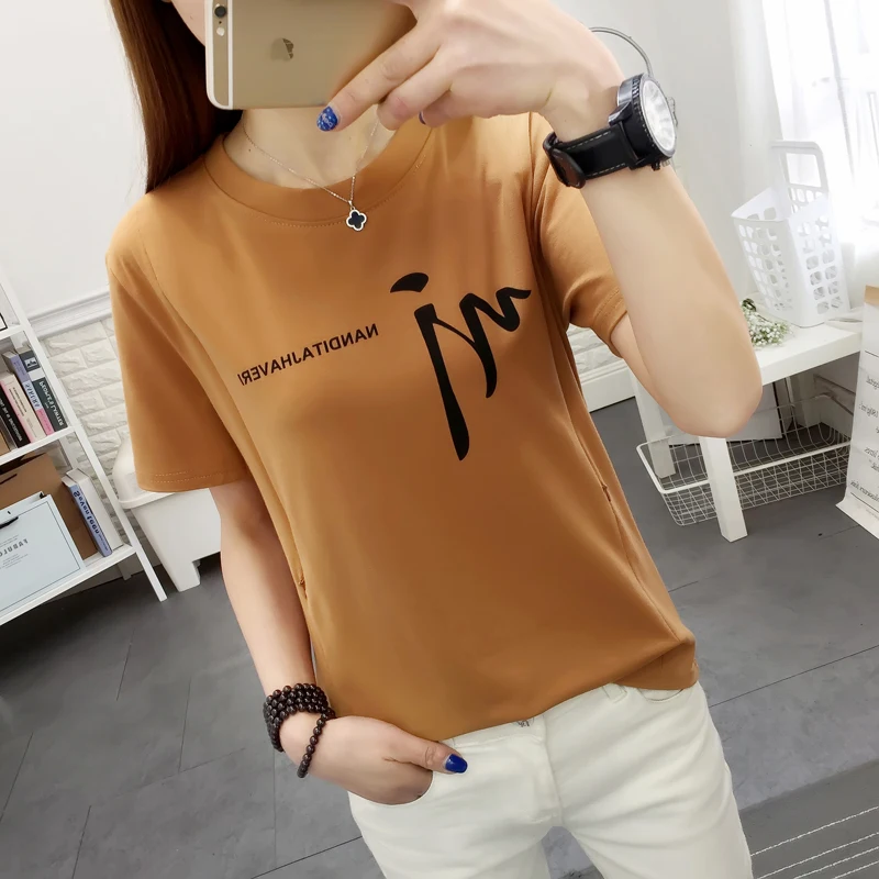 1512# Summer Casual Cotton Maternity Nursing Tees Breastfeeding T-shirt Clothes for Pregnant Women Pregnancy Feeding T Shirt Top