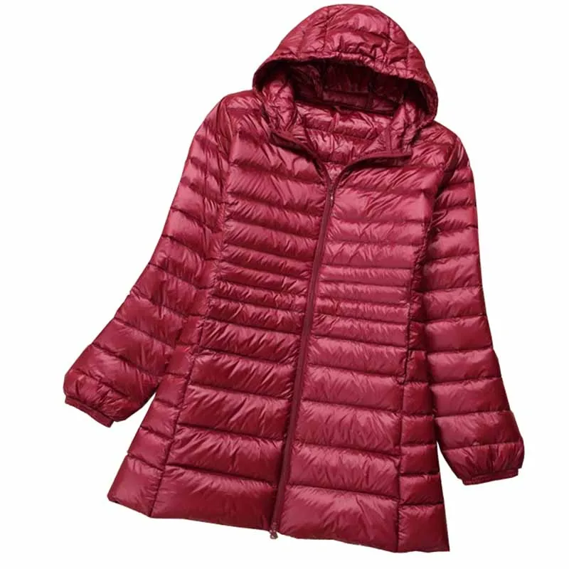 

High quality Plus size XL-7XL Thin Down cotton Jacket Women Autumn Winter Hooded Parkas Female Warm Coat Casual top Jackets G120