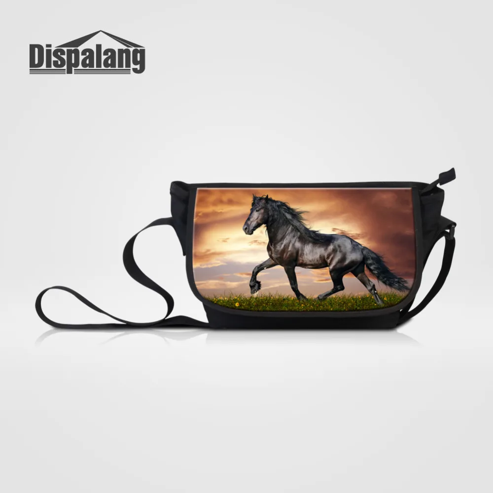 -horse print crossbody bag large messenger bag (3)