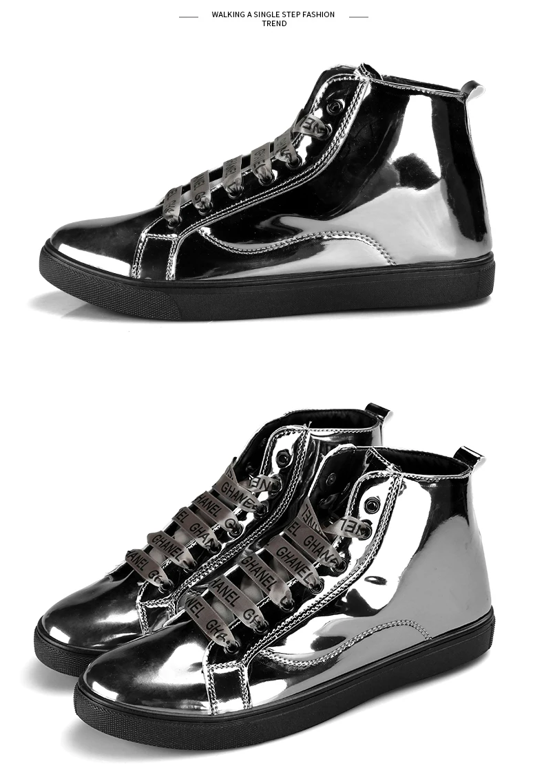 DESERT RAM Brand Boots Men Glittering Leather Shoes Street Style Canvas Bot Fashion Sneakers Waterproof Male Casual Ankle Boot (18)