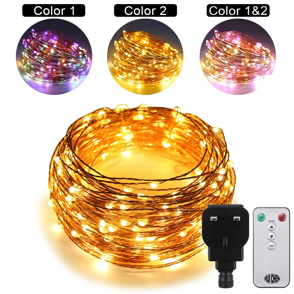 20M 200LEDs Dual-Color Copper Wire LED String Lights Starry Lights For wedding New Year Fairy Lights+UL CE Certified (US/EU/UK) 20M 200LEDs Dual-Color Copper Wire LED String Lights Starry Lights For wedding New Year Fairy Lights+UL CE Certified (US/EU/UK)