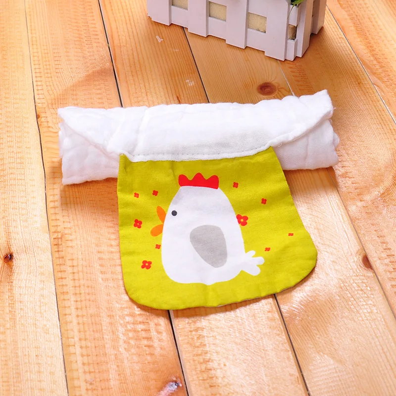 4 Pieces Newborn Baby Bibs Soft Infant Baby Absorb Dry Sweat Wipe Back Stuff Cotton Feeding Wicking Perspiration Cartoon Towel