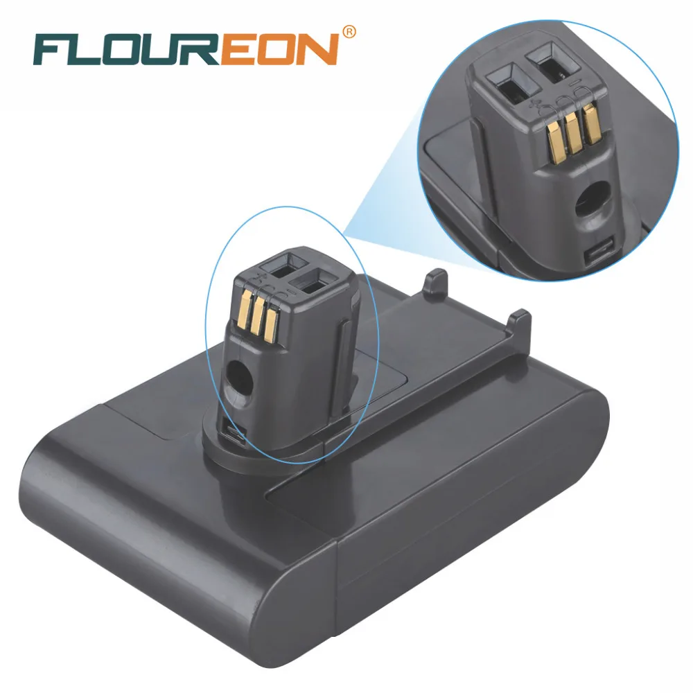 Аккумулятор FLOUREON 22 2 в 2000 мАч для пылесоса Dyson DC31 DC34 DC35 917083 01 (не подходит серии Type B)
