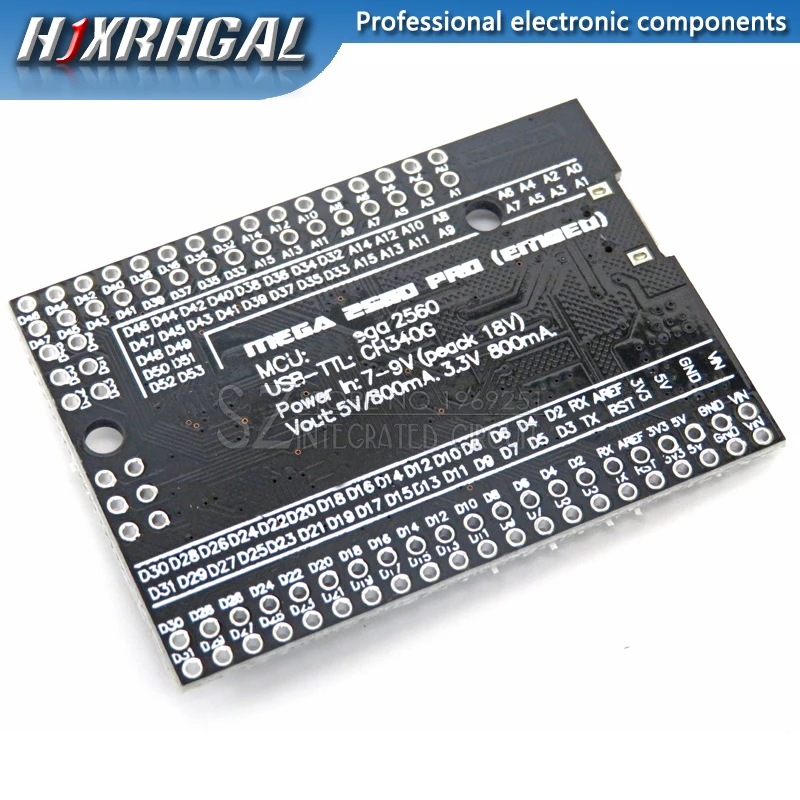 10 шт. Мега 2560 PRO Embed CH340G/ATMEGA2560-16AU чип с мужской pinheader совместимый для arduino MEGA 2560
