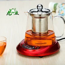 750 мл ручной нагреваемый боросиликатный стеклянный чайник с ситечком,-30~ 150 градусов центи;