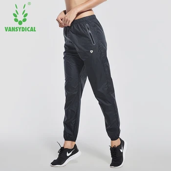 

Vansydical Women Elastic Waist Running Pants Hot Sweat Trousers Female Fitness Joggings Sports Pants