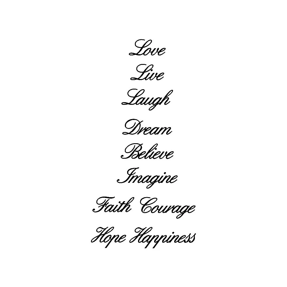 KAKUDER stair stickers wall decor Believe Faith Ten Inspiration Words Decal A803 02