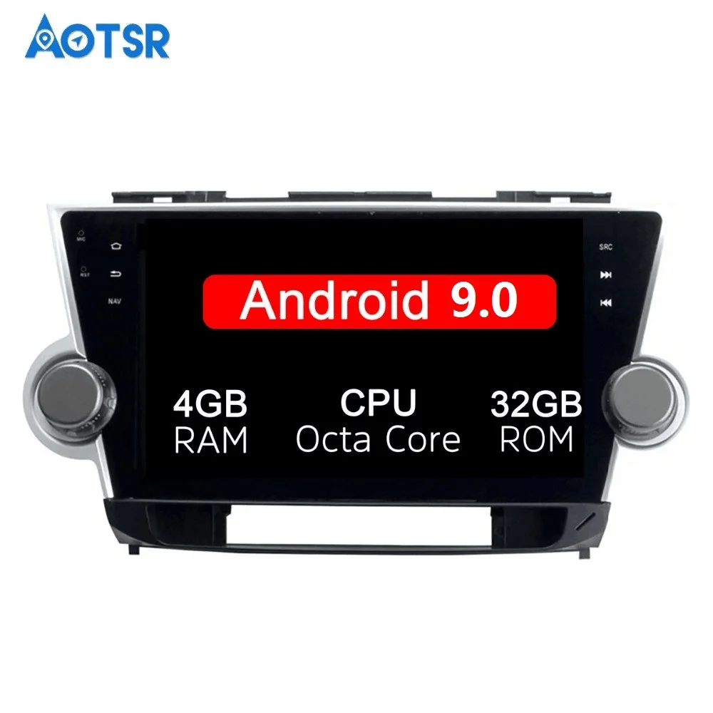 Flash Deal Android 9.0 32gb octa core GPS navigation Car DVD Player For TOYOTA HIGHLANDER 2008-2014 multimedia 2 din radio recorder stereo 2