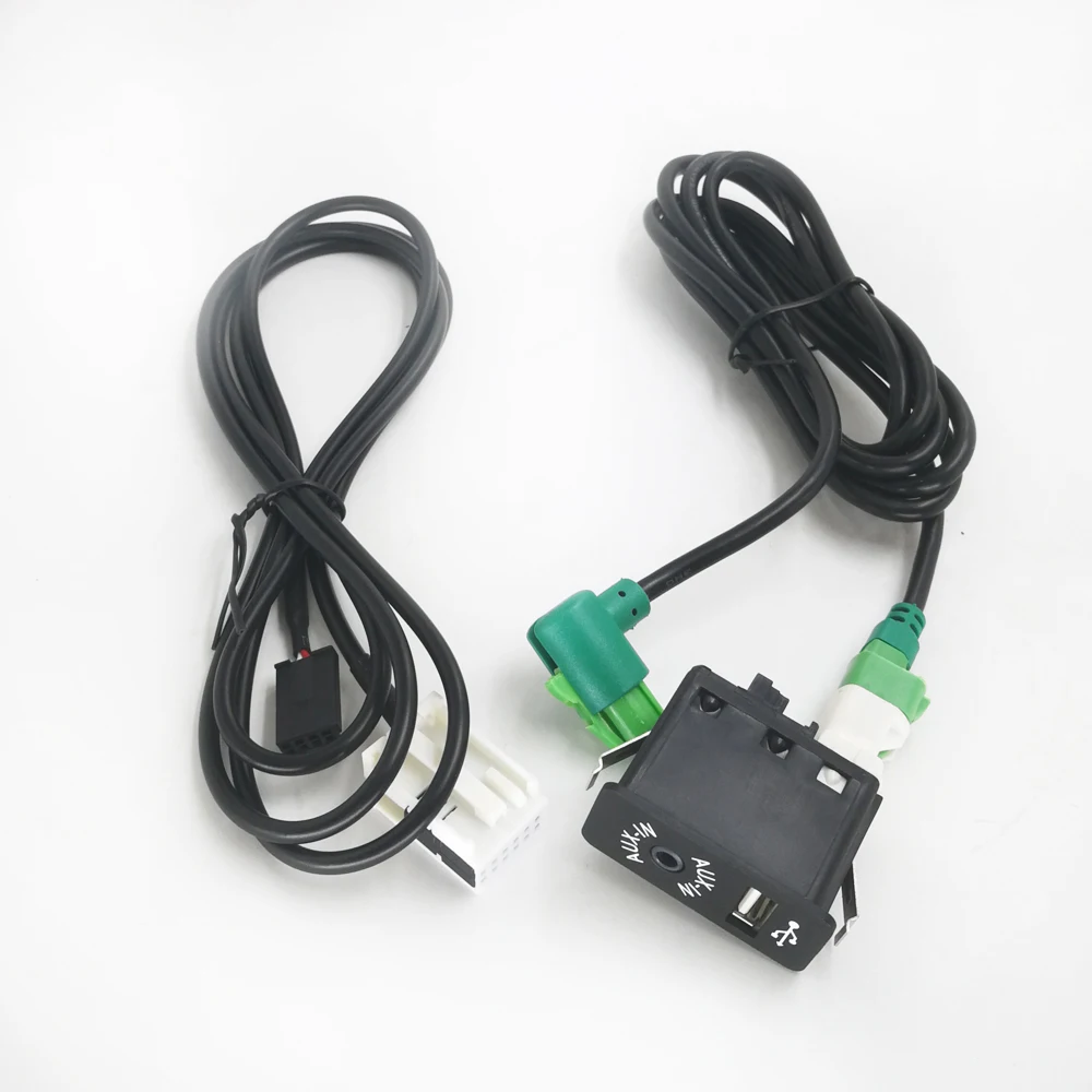 Biurlink USB Aux-in переключатель гнездо провода Жгут кабель AUX USB адаптер для BMW 3 5 E87 E90 E91 E92 X5