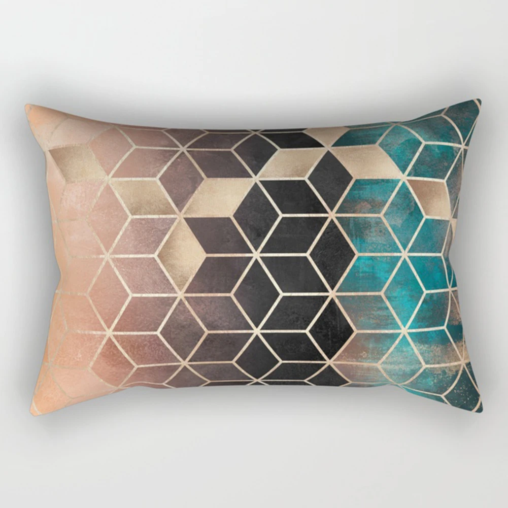 

18inch Modern Geometric Square Shape Pillowcase Home Bedroom Pillow Cover